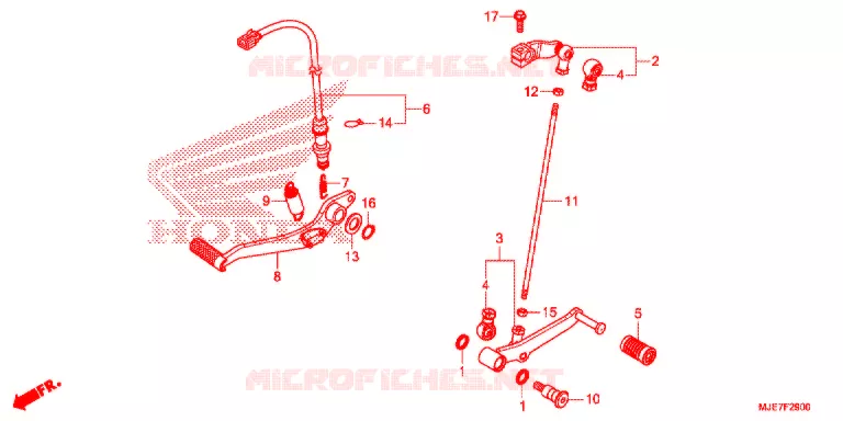 PEDAAL/OPSTAP Honda MOTO 650 CBR 2018  CBR650FAJ