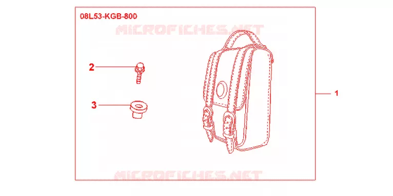 TAS VOOR RUGSTEUN Honda MOTO 750 SHADOW 2011  VT750C2SB