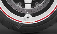 Adesivi cerchioni HONDA RACING rosso.-Honda